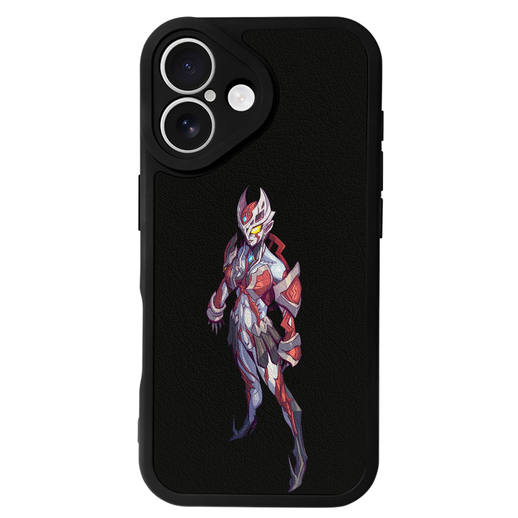 （画像用） ウルトラマン Ultraman 【iPhone 16シリーズ対応】シリコンスマホケース（レザー調） 材質：シリコン